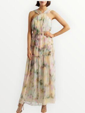 parker bayou silk dress Parker Bayou Silk Maxi Dress/Gown